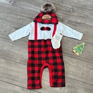 NWT Chick Peas Christmas outfit 3 piece set 0-3 month (multiple sizes available)
